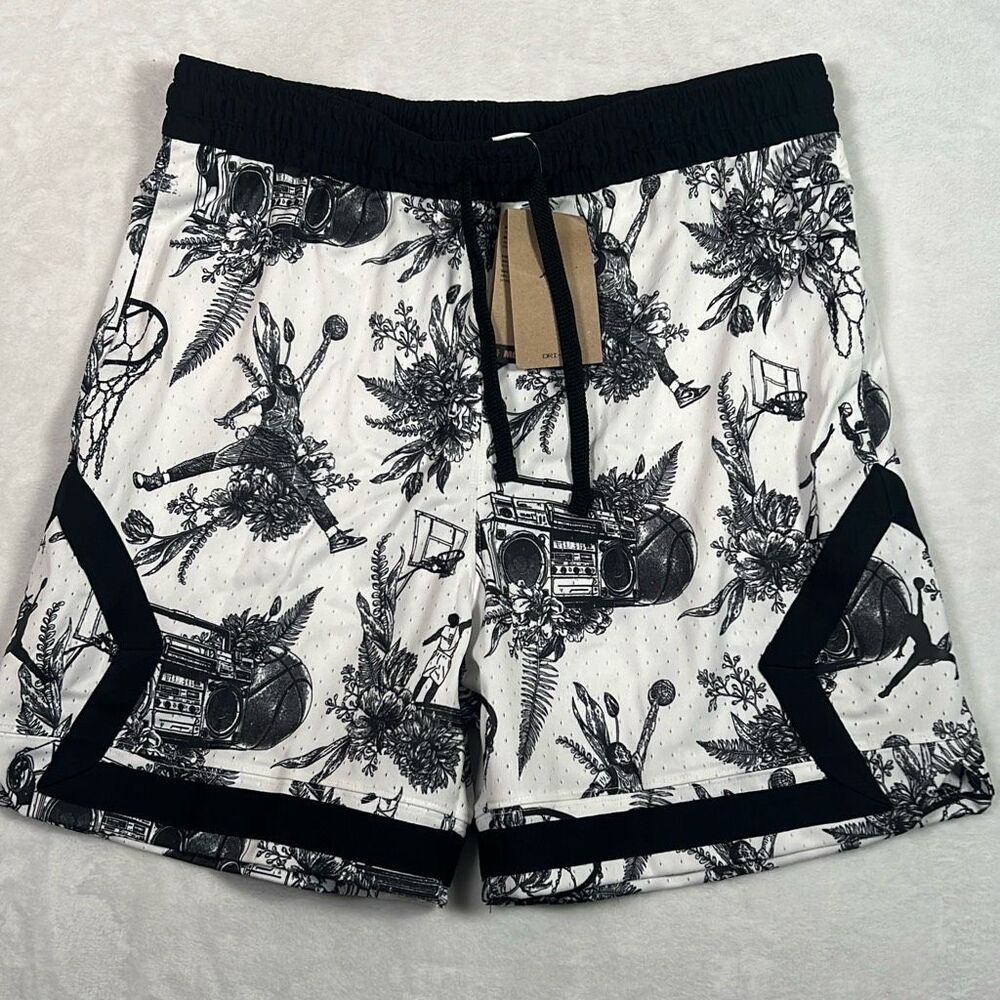 Jordan Dri-FIT Sport AOP Diamond Shorts Mesh basketball shorts Men Large‎ NWT